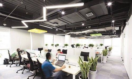 DALI in a room Office